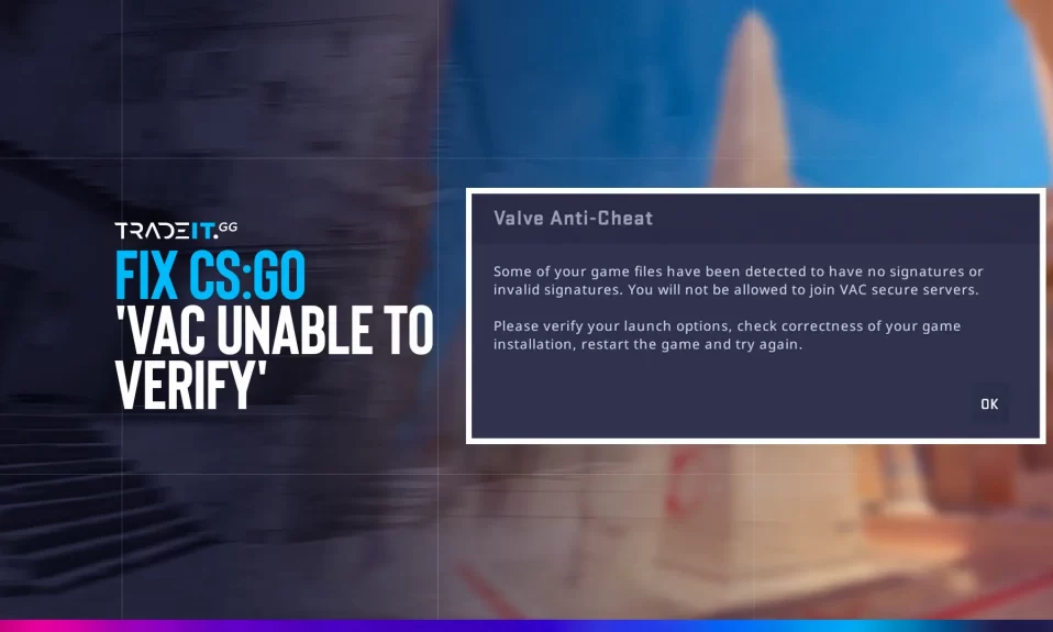 How to Fix: ‘VAC Was Unable to Verify Your Game Session’ Error