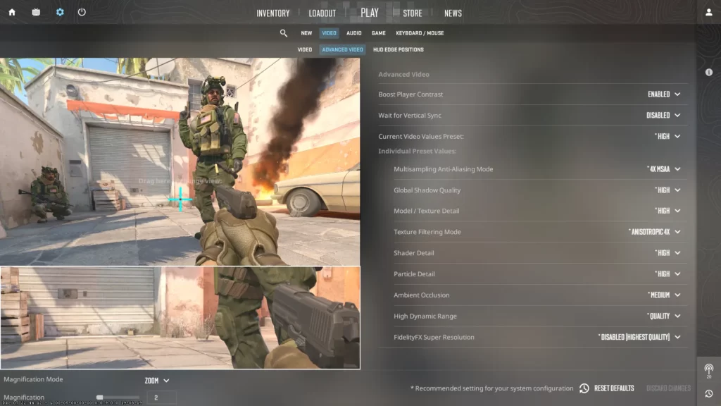 cs2 pro settings