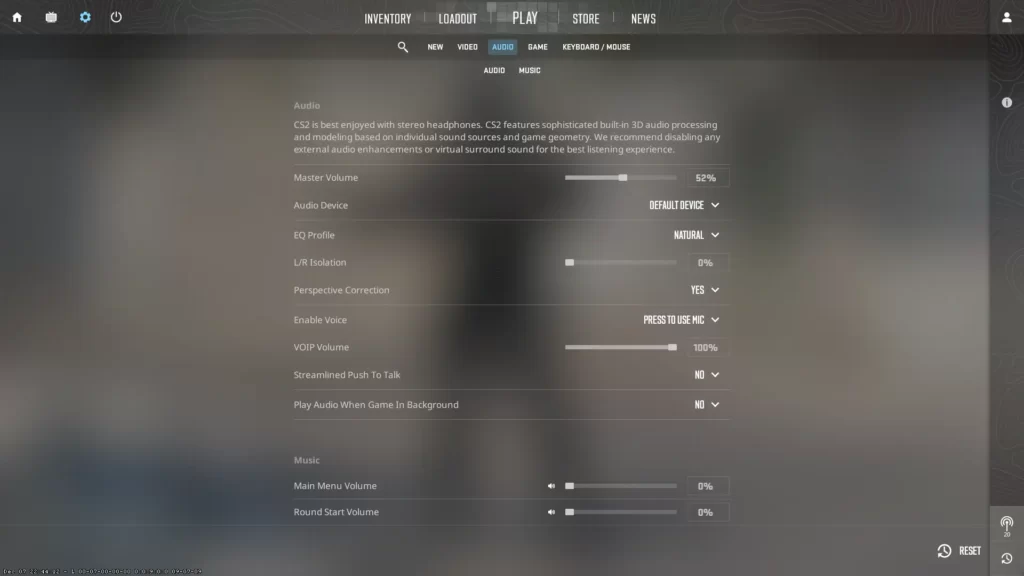 cs2 pro settings